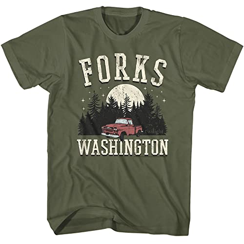 Amazon.com: Twilight Movie Forks Washington Adult Short Sleeve T